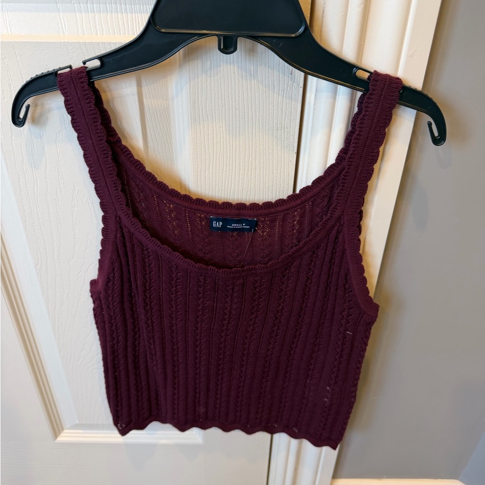 NWT Gap  100% Cotton Pointelle Tank Top